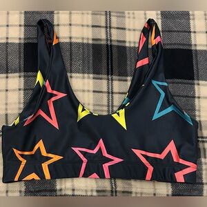 Goldsheep colorful stars sports bra